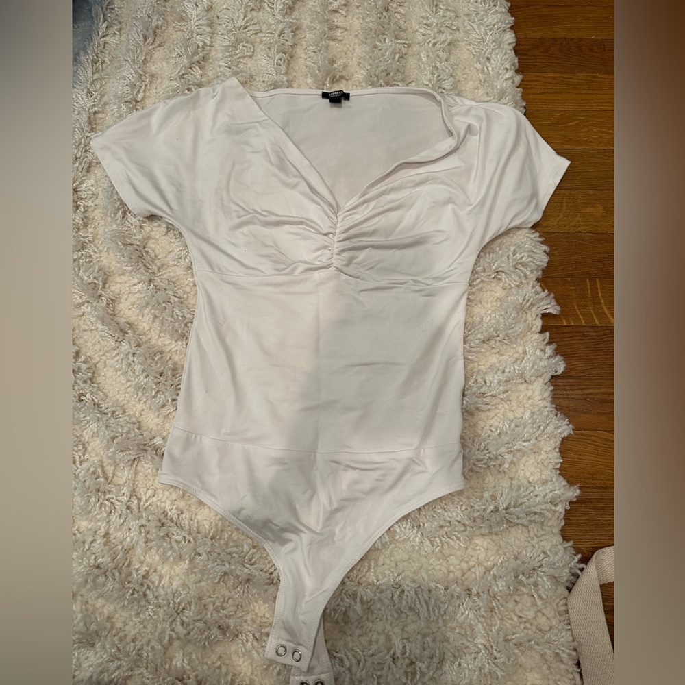 Express Body Contour Bodysuit Sweetheart Neckline